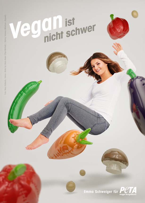 Emma Schweiger fliegt auf buntes Gemüse