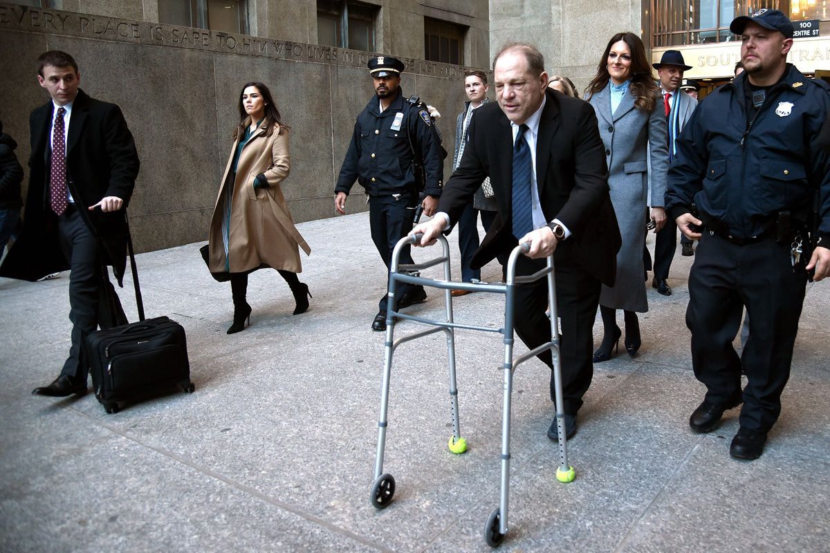 Harvey Weinstein als aschfahler Greis vor Gericht