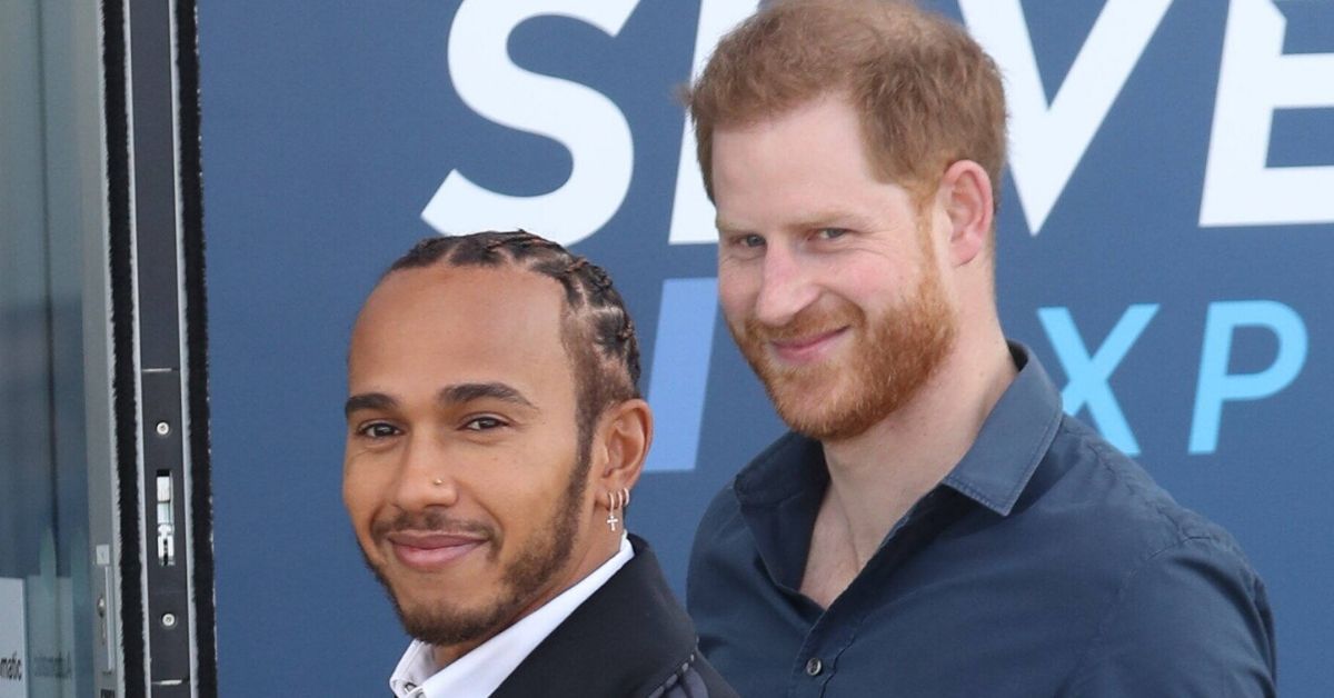 Prinz Harry trifft Lewis Hamilton