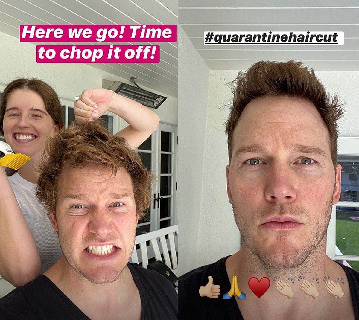 Chris Pratt: Katherine Schwarzenegger gibt die Friseurin