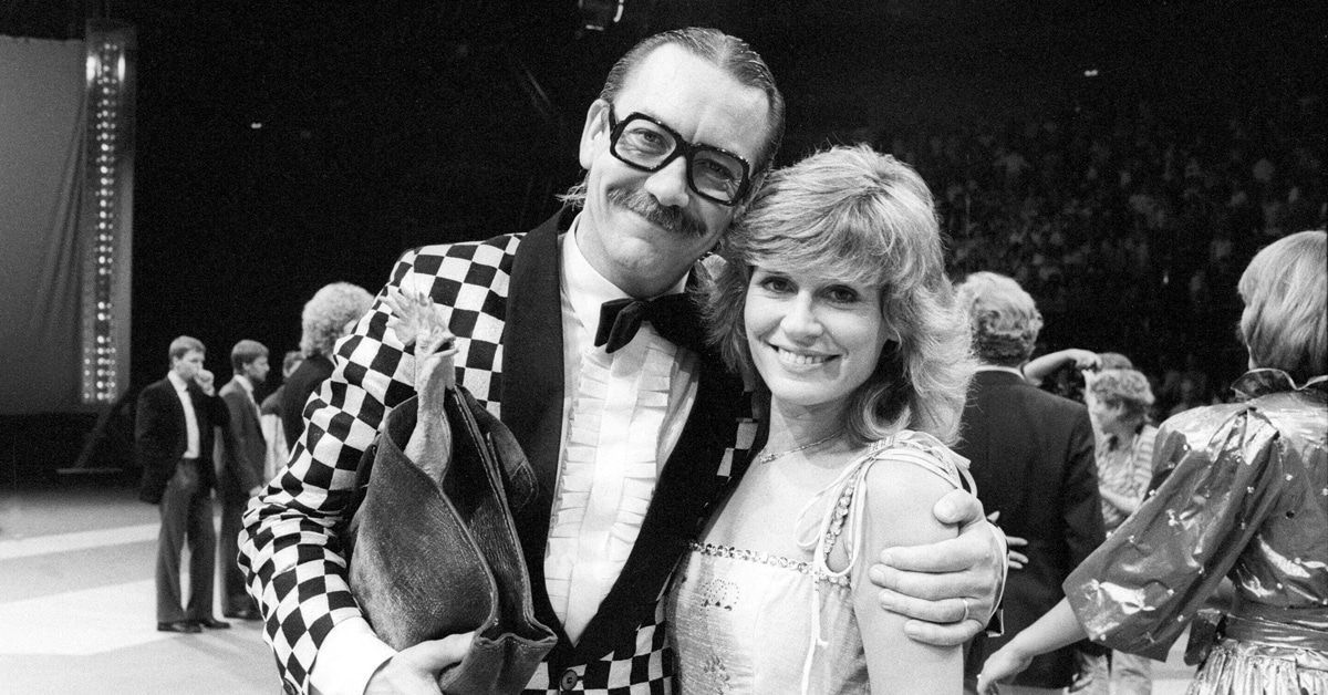 Werner Böhm alias Gottlieb Wendehals mit seiner Ehefrau Susanne Böhm