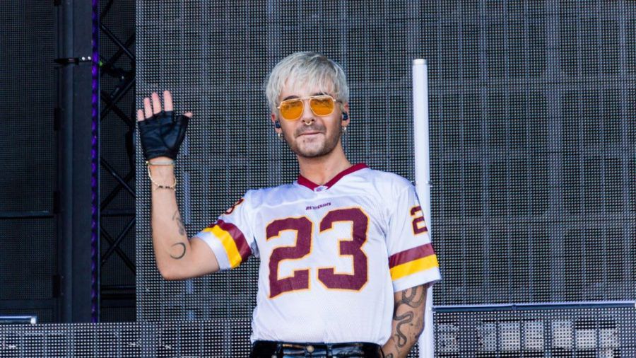 Bill Kaulitz während eines Auftritts im vergangenen Jahr. (wue/spot)
