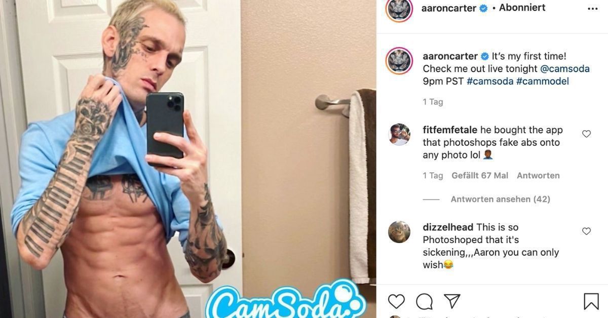 Aaron Carter: Pornodebüt mit Gitarre