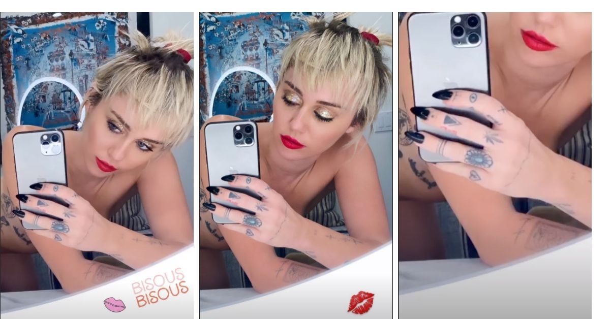 Miley Cyrus zeigt sich fast nackt auf Instagram!