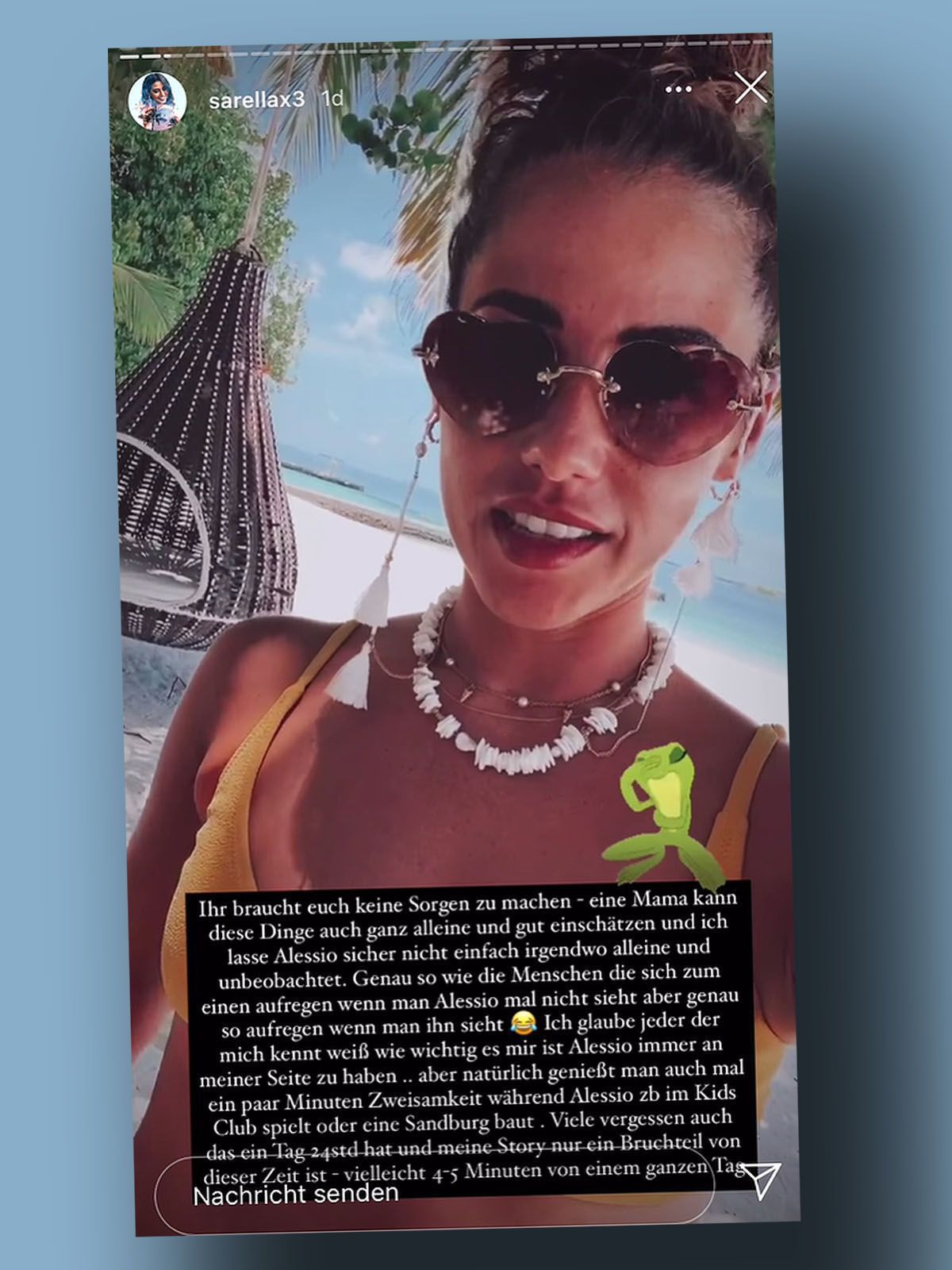 Sarah Lombardi macht ihren Hatern eine Ansage!