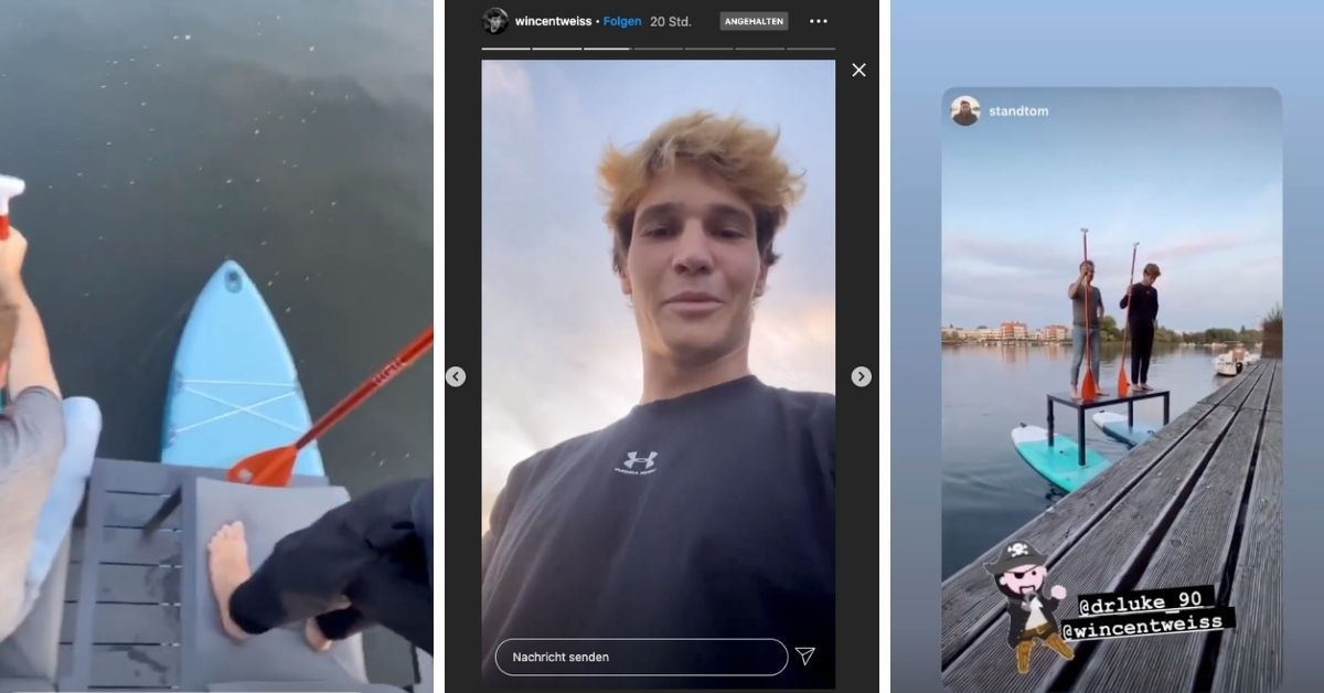 Wincent Weiss mit irrem Stunt: Stand-Up-Paddling für Fortgeschrittene