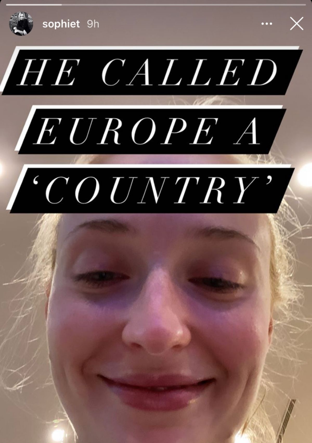 "Game of Thrones"-Star Sophie Turner verspottet Donald Trump