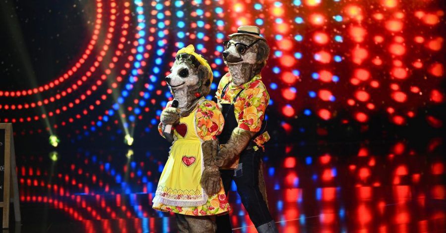 Zum Start der neuen Staffel von «The Masked Singer» singt «Familie Erdmann» gemeinsam auf der Bühne.