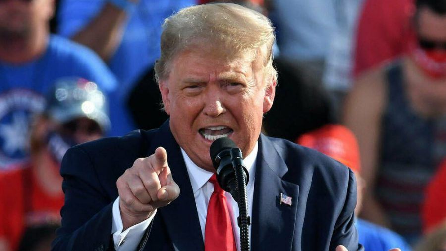 Donald Trump während einer Wahlkampfveranstaltung (wue/spot)