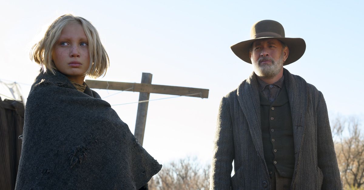 Tom Hanks und die Berlinerin Helena Zengel (12) im Western "Neues aus der Welt"