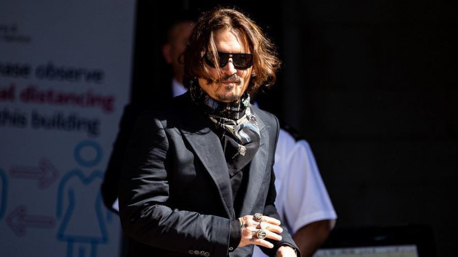 Johnny Depp im Sommer vor einem Gerichtstermin in London (hub/spot)