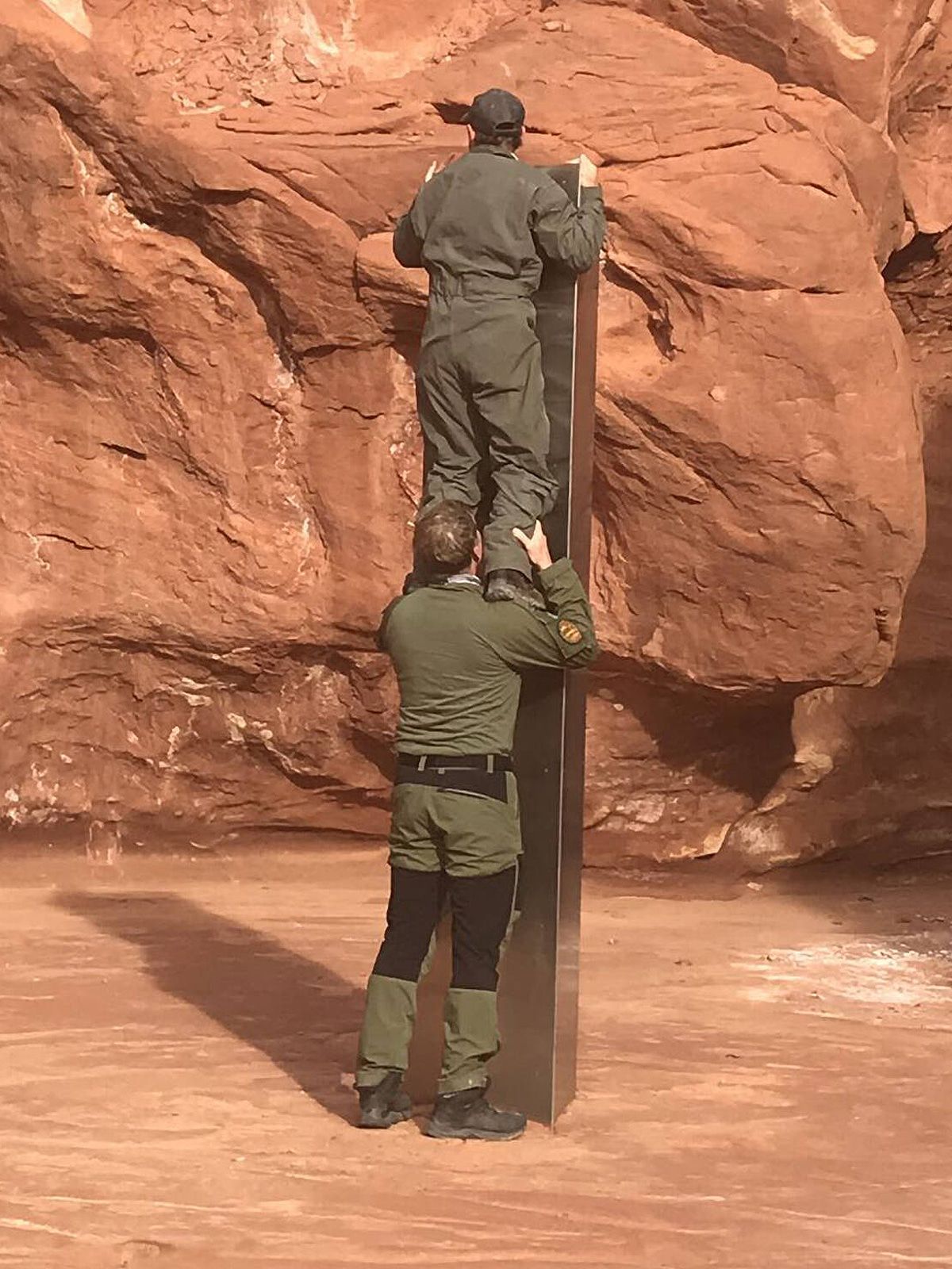"Monolith von Utah": Kaum entdeckt, ist das rätselhafte Ding schon wieder weg