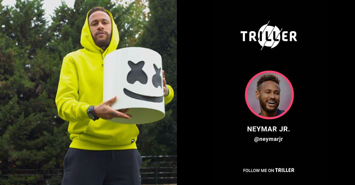 Neymar jr. will seine Millionen Fans von TikTok zu Triller ziehen