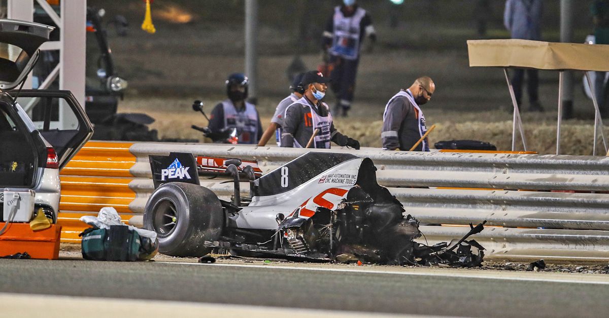 Romain Grosjean nach 27 Sekunden im Feuer: Gattin mit emotionaler Botschaft