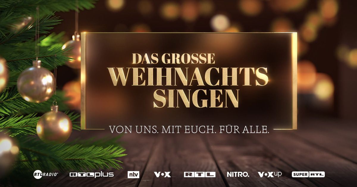Hier ist das große Promi-Weihnachtssingen. Für die, die's verpasst haben!