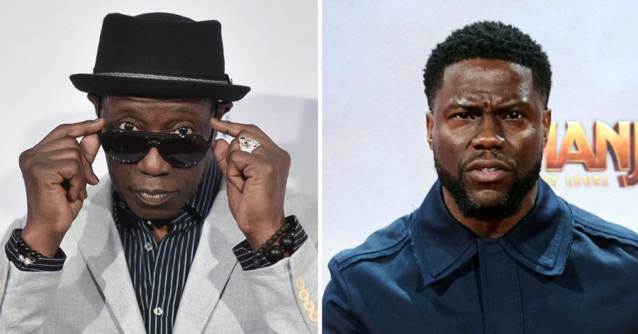 Wesley Snipes (l) und Kevin Hart treten gemeinsam vor die Kamera.