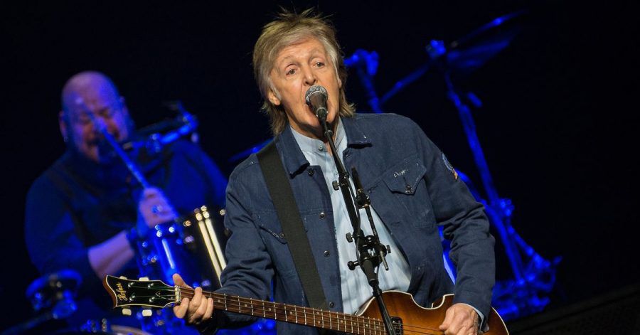 Sir Paul McCartney 2018 bei einem Konzert in Glasgow.