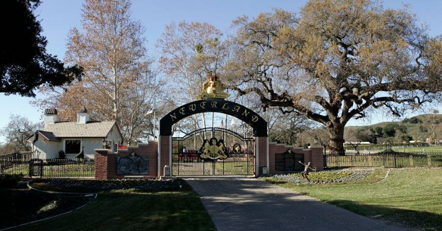Das Tor der hinteren Zufahrt zur Neverland-Ranch.