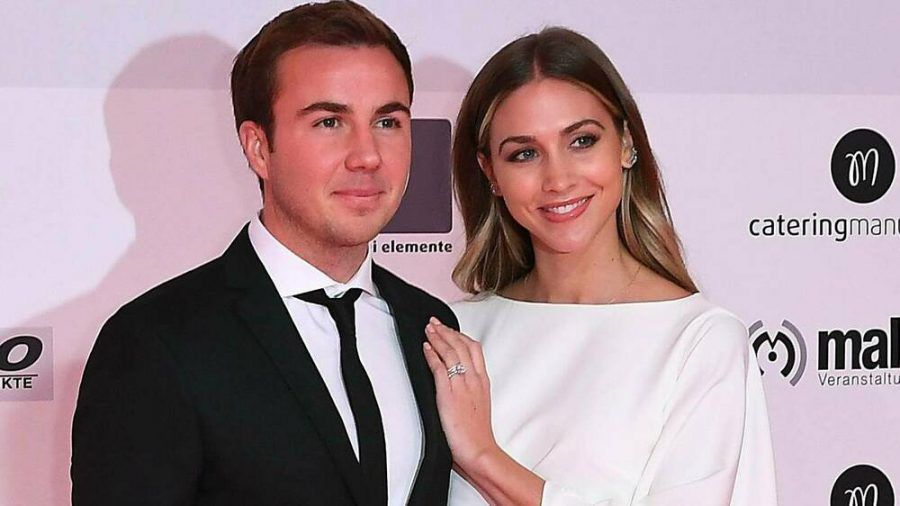 Mario Götze und seine Frau Ann-Kathrin bei einem gemeinsamen Auftritt. (hub/spot)