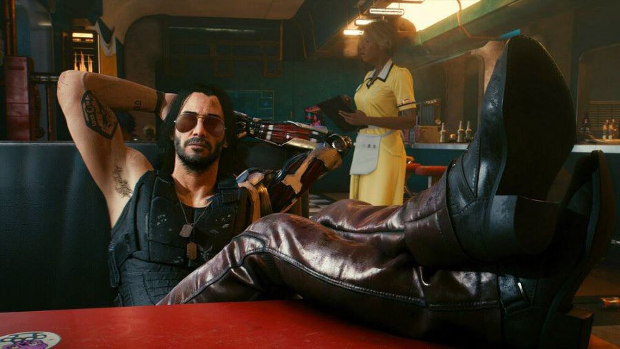 Keanu Reeves verleiht der Figur Johnny Silverhand Leben (wue/spot)