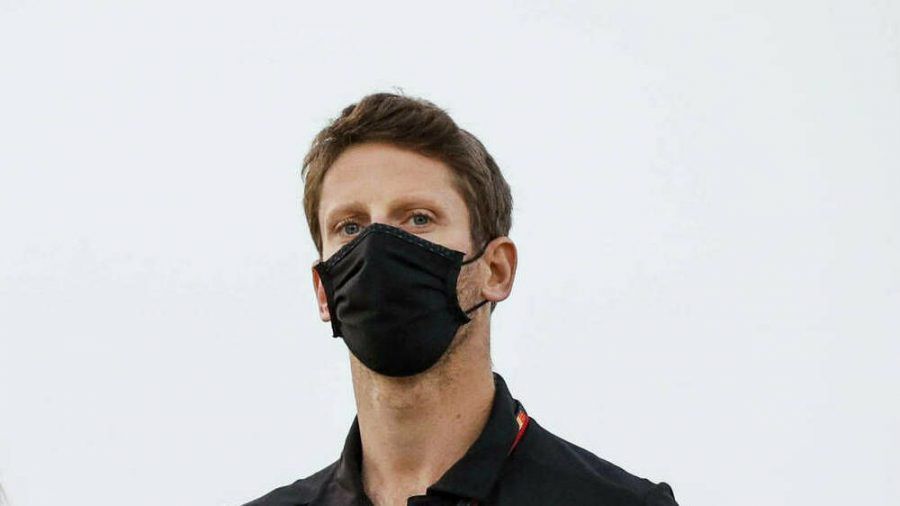 Romain Grosjean überlebte den Feuerunfall von Bahrain nahezu unverletzt. (wue/spot)