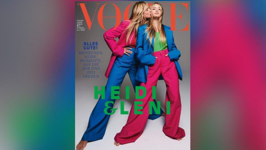 Leni und Heidi Klum auf dem Cover der deutschen "Vogue". (eee/spot)