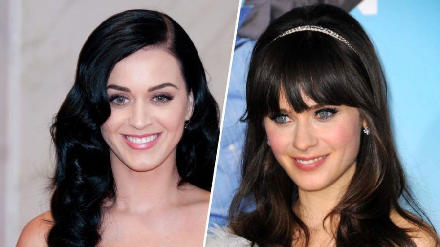 Katy Perry (l.) und Zooey Deschanel glichen sich früher fast wie ein Ei dem anderen. (wag/spot)