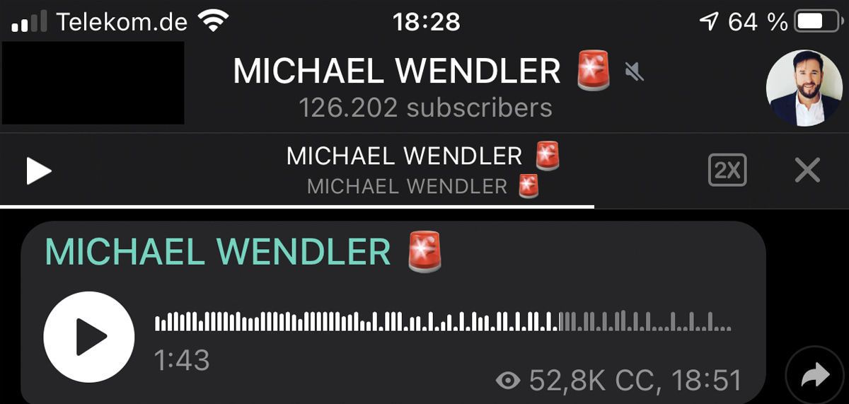 Hier meldet sich Michael Wendler, der Erlöser, aus der Gosse