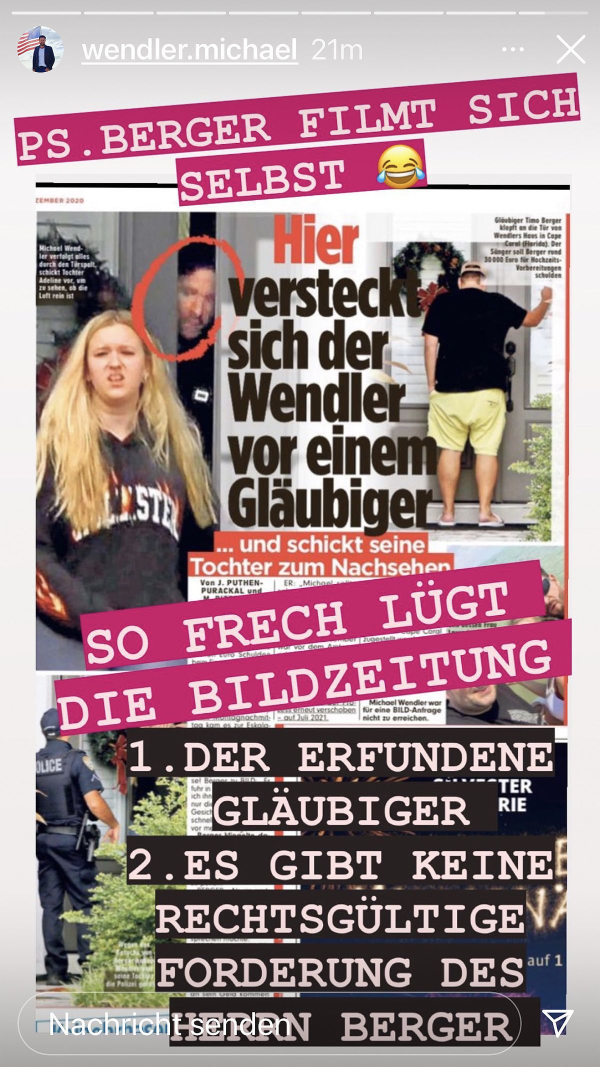 Michael Wendlers Schwester Bettina: "Das hat System andere vorzuschicken"