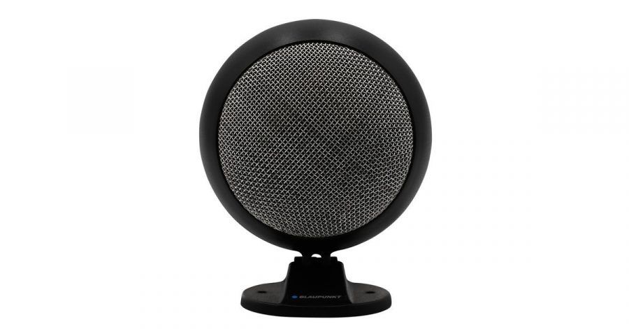 Hinter dem Drahtgeflecht des Globe Speakers arbeitet ein 3,5 Zoll großer Breitbandlautsprecher.