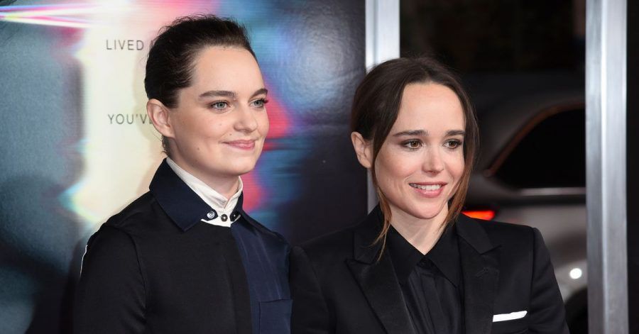 Emma Portner (l) und Elliot Page kommen 2017 zur Weltpremiere von «Flatliners» in Los Angeles.