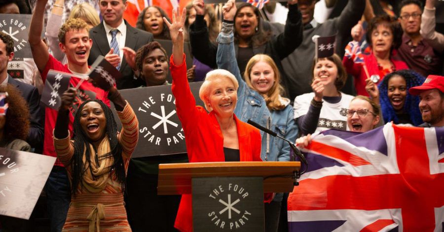Vivienne Rook (Emma Thompson) wird Premierministerin.