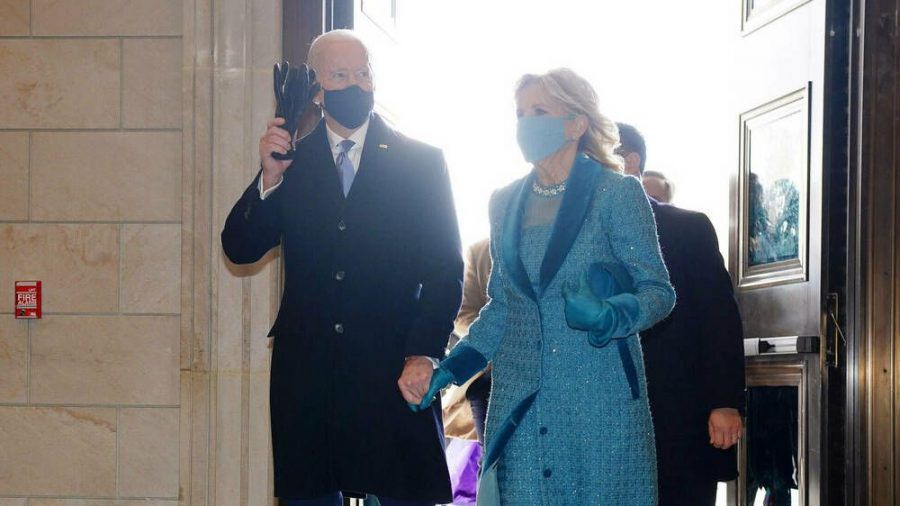 Der neue US-Präsident Joe Biden und seine Ehefrau Jill vor der Amtseinführung (wue/spot)