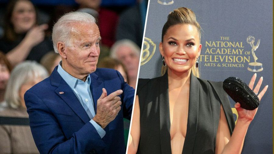 Präsident Joe Biden folgt, Chrissy Teigen jubelt (stk/spot)