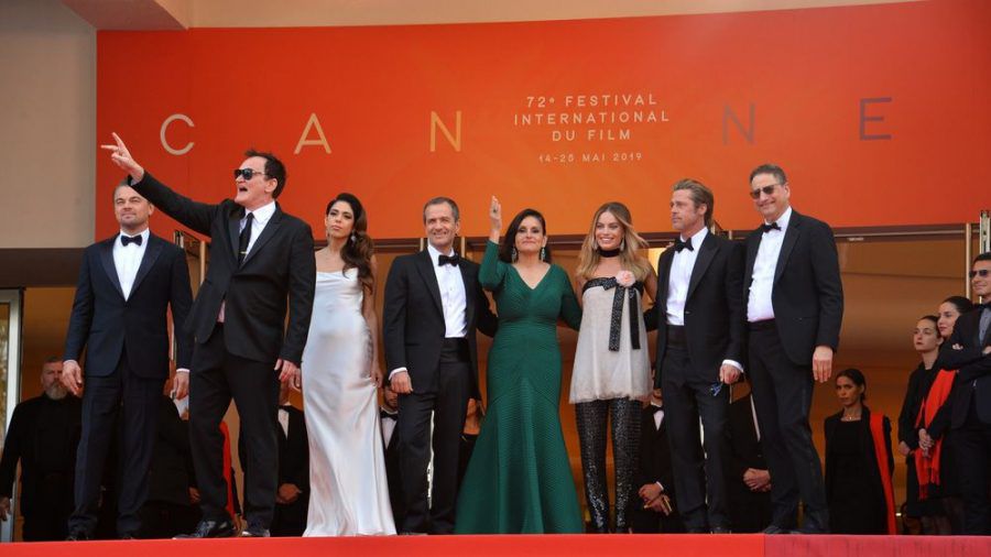 Der "Once Upon A Time In... Hollywood"-Cast rund um Quentin Tarantino (2.v.l.) 2019 in Cannes. (cos/spot)