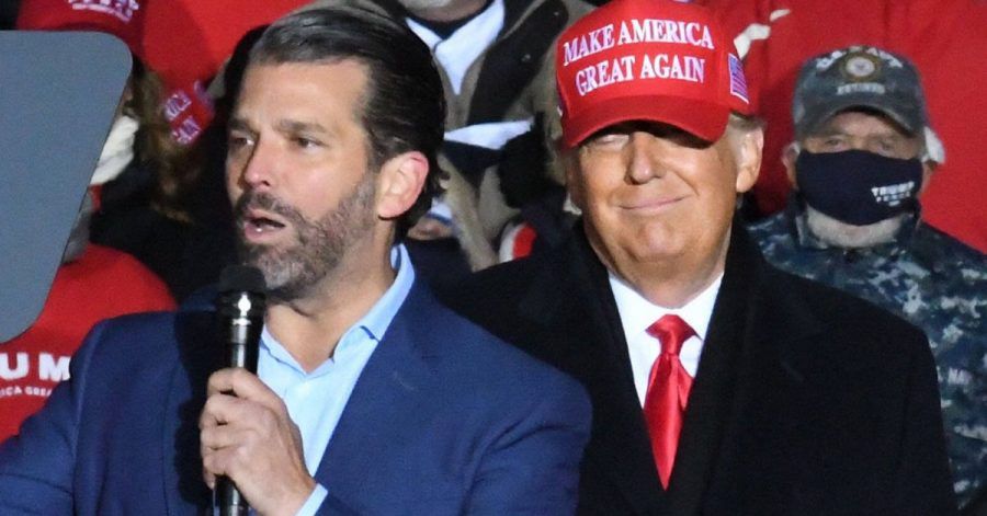 Donald Trump: Hier amüsiert sich die Familie, bevor der Mob losmarschierte