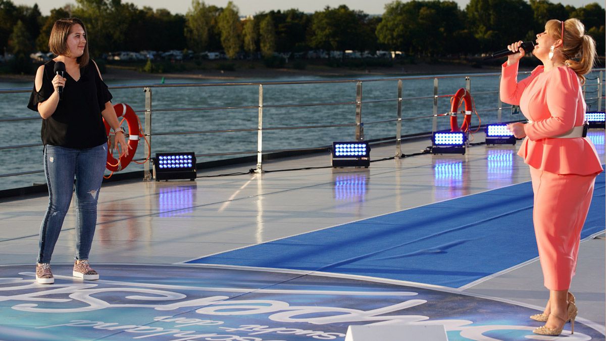 DSDS: Yvonne Wohlgemuth aus der Oma-WG im Duett mit Maite Kelly