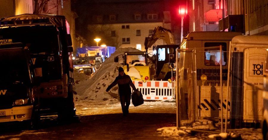 Baustelle in der Pohlestraße in Berlin-Köpenick.