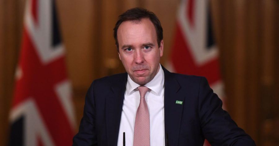 Matt Hancock, Gesundheitsminister von Großbritannien, spricht während einer Pressekonferenz zur Corona-Pandemie in der Downing Street.