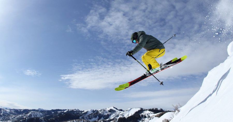 Profi am Werk: Skifahrer in Park City, Utah, das als das größte Skigebiet der USA gilt.