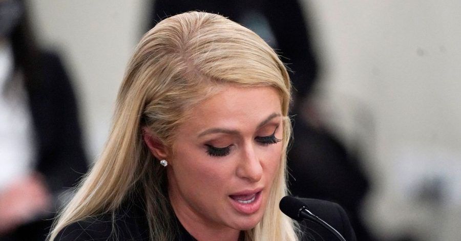 Paris Hilton bei ihrer Aussage in einer Ausschussanhörung im Utah State Capitol.