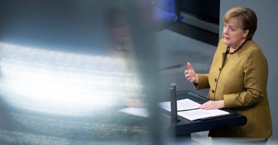 Auch im TV Thema: Kanzlerin Angela Merkel (CDU) hält eine Regierungserklärung zu den Ergebnissen der Bund-Länder-Runde.