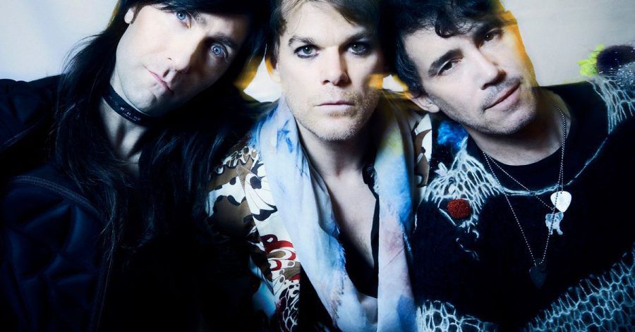 Michael C. Hall (m.), Matt Katz-Bohen (l) und Peter Yanowitz von der Band Princess Goes to the Butterfly Museum.