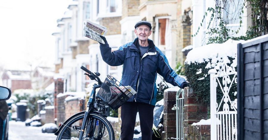 George Bailey ist ein «Paperboy» (Zeitungsausträger).
