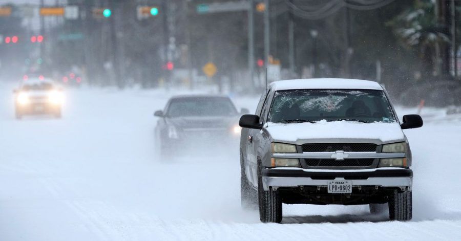 Im südlichen US-Bundesstaat Texas herrscht ungewöhnlich kaltes Winterwetter.