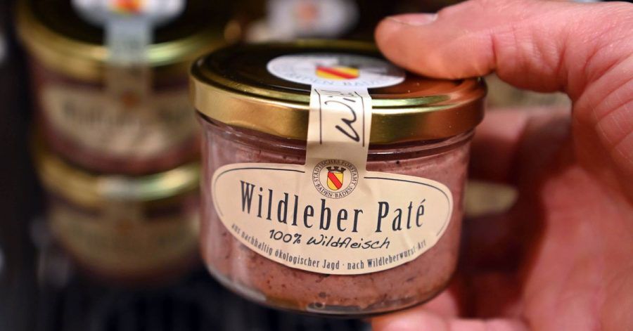 Die Wildleber-Pate stammt vom Städtischen Forstamt Baden-Baden und wird dort zum Verkauf angeboten.