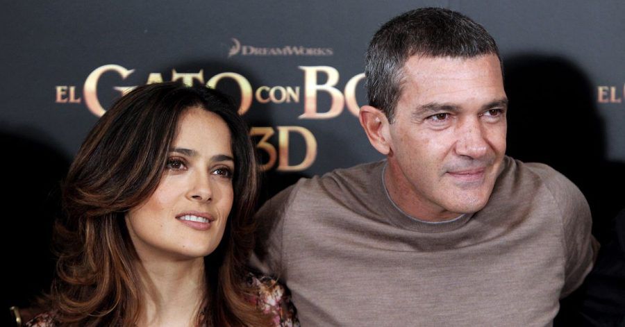 Alles für den Film: Salma Hayek und Antonio Banderas mussten sich vor laufender Kamera ganz nah kommen.