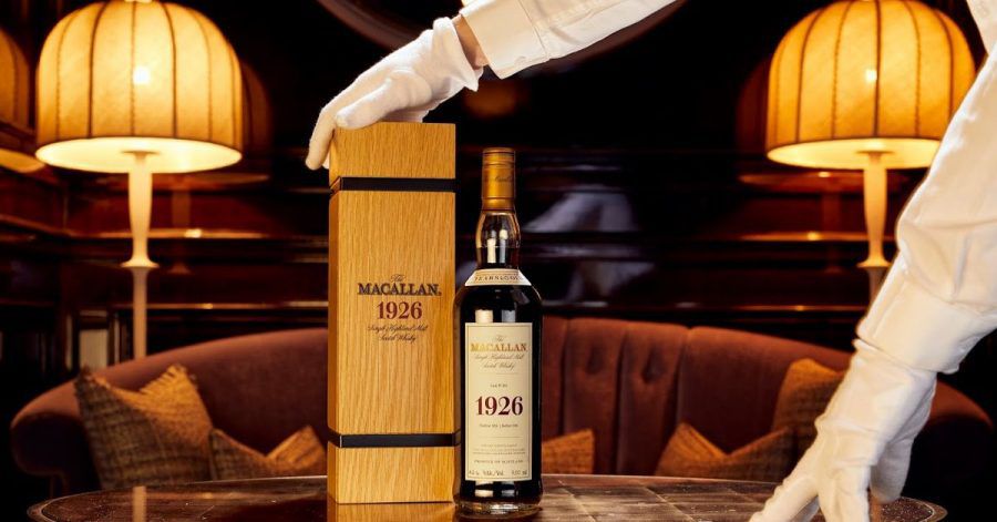 Eine Flasche mit 60-Jahre-altem Whisky der Marke «The Macallan 1926 Fine and Rare».