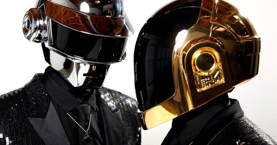 Thomas Bangalter (l) und Guy-Manuel de Homem-Christo vom Elektro-Duo Daft Punk 2013 in Los Angeles.