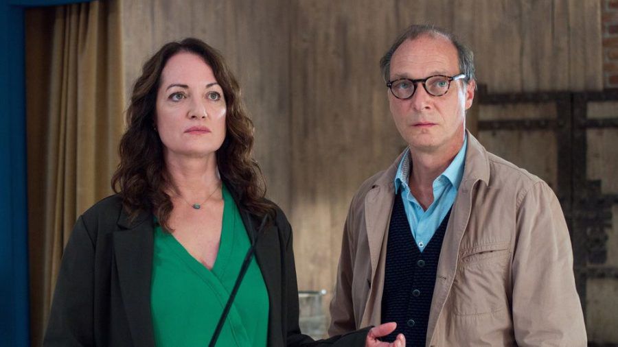 Jana Winter (Natalia Wörner) und Brauner (Martin Brambach) in "Unter anderen Umständen: Über den Tod hinaus" (cg/spot)